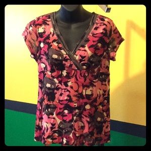 Axcess Women's Pink Blouse, Size Medium